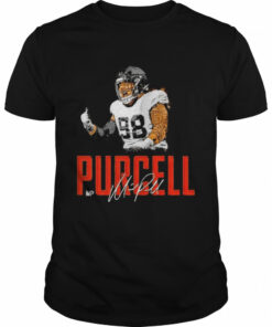 denver Football Mike Purcell player name signature shirt 1
