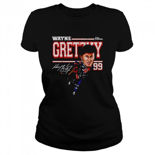 edmonton NHL Wayne Gretzky cartoon shirt