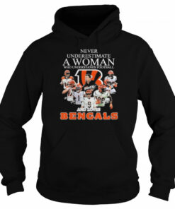 never underestimate a woman who understands football and loves cincinnati bengals signatures 2022 shirt 5