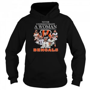 never underestimate a woman who understands football and loves cincinnati bengals signatures 2022 shirt 5