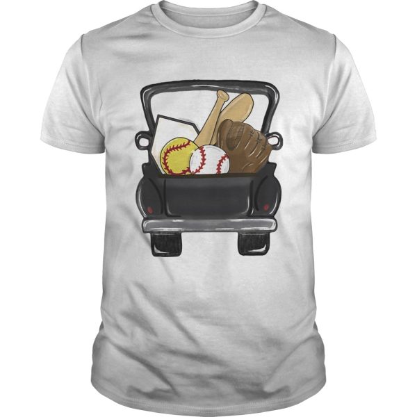 softball baseball car shirt