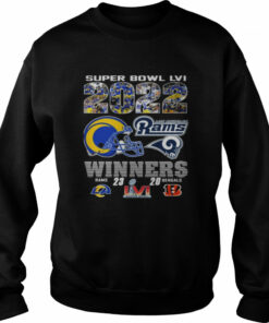 super bowl LVI Winners Los Angeles Rams and Cincinnati Bengals 2022 shirt 4