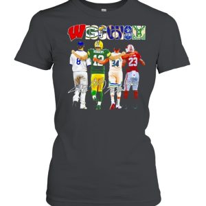 wisconsin rodgers giannis and taylor and antetokounmpo and ryan braun signatures shirt