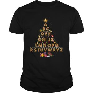 Alphabet Christmas Lights shirt