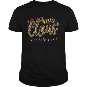 Auntie Claus Leopard Christmas shirt