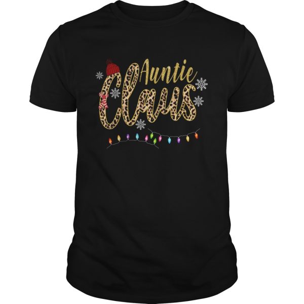 Auntie Claus Leopard Christmas shirt