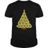 Avocado Christmas Tree Funny Vegan Green Guac Gift shirt