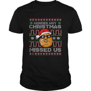 BIG Wonder Why Christmas Missed Us shirt