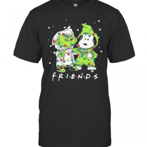 Baby Grinch And Snoopy Friends Merry Christmas Light T-Shirt