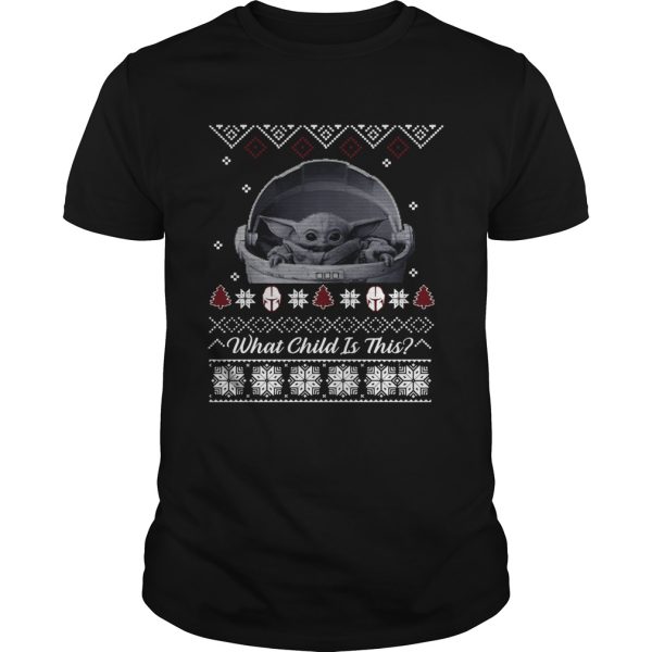 Baby Yoda The Mandalorian What Child is This Christmas shirt