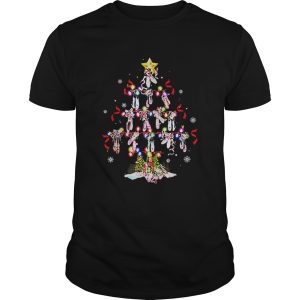 Ballet shoes Christmas tree shirt