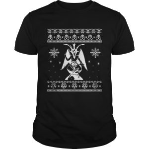 Baphomet Christmas ugly shirt