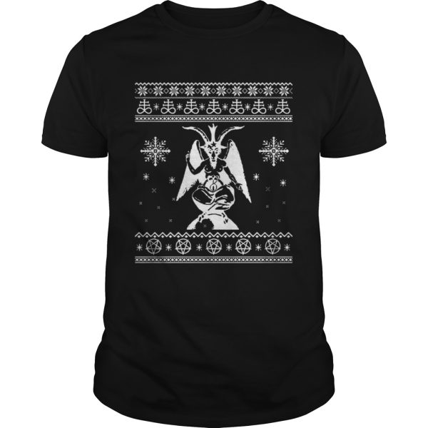 Baphomet Christmas ugly shirt