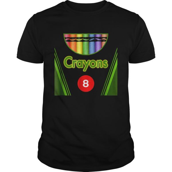 Beautiful Crayon Box of 8 Costume Halloween shirt