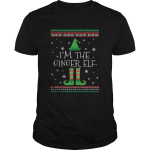 Beautiful Im The Ginger Elf Ugly Christmas PJ shirt