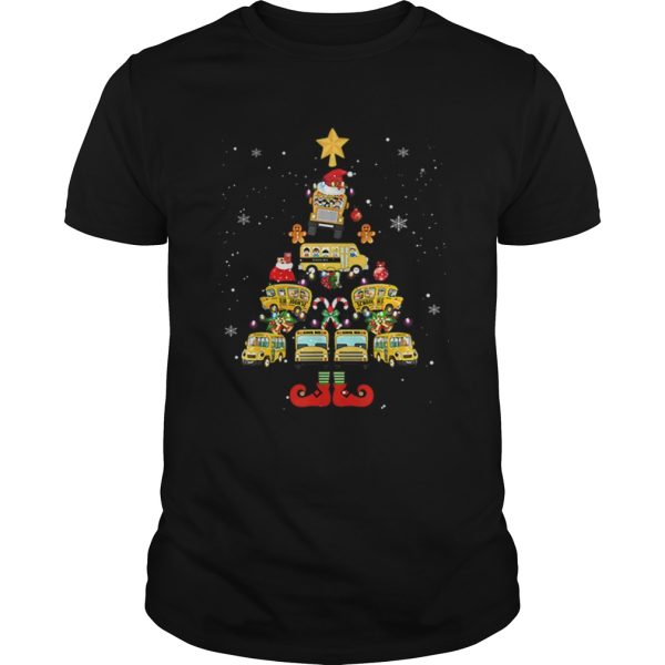 Beautiful School Bus Driver Christmas Tree Gift shirt