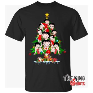 Betty Boop Christmas Tree T Shirt For Unisex
