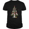 Bichon Frise Tree Christmas Santa Hat shirt