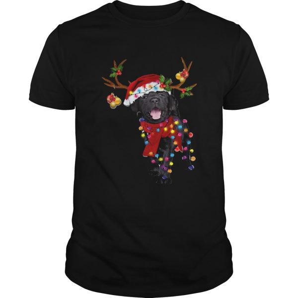 Black Labrador Retriever Gorgeous Reindeer Crewneck shirt