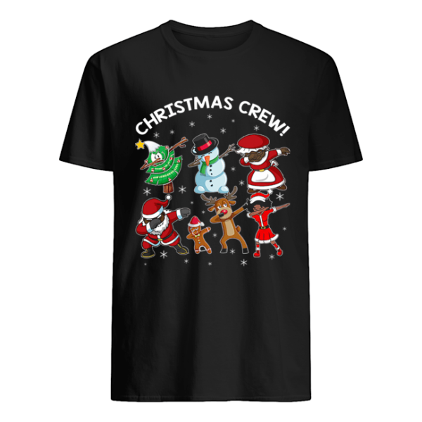 Black Santa Claus African American Christmas Crew Gift shirt