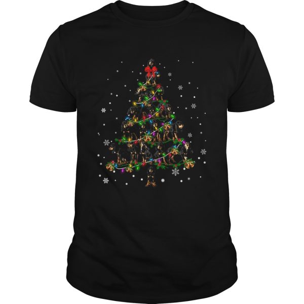 Black and Tan Coonhound Christmas Tree TShirt