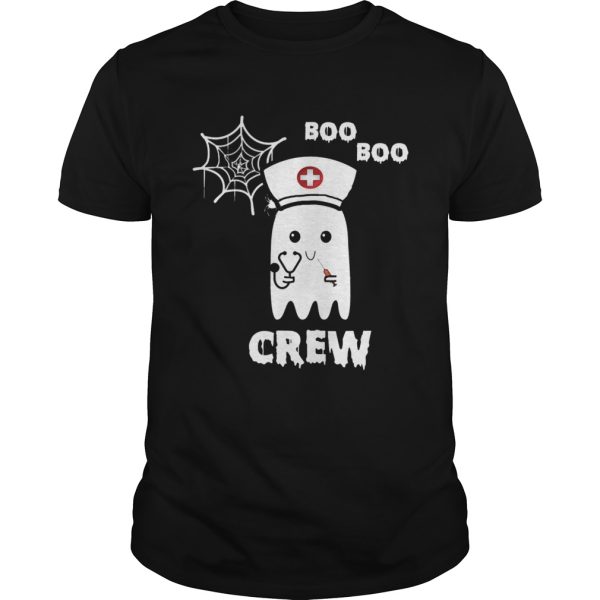 Boo Boo Crew Nurse Ghost Funny Halloween Costume Gift T-Shirt