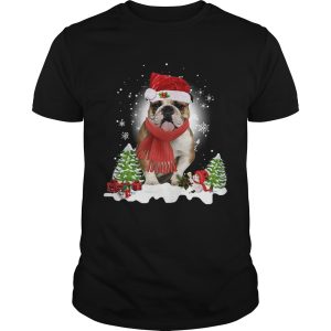 Bulldog Santa Clause Christmas shirt