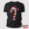 Candy Cane Crew Santa Christmas T Shirt