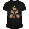 Capybara Christmas Ornament Tree shirt