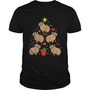 Capybara Christmas Ornament Tree shirt