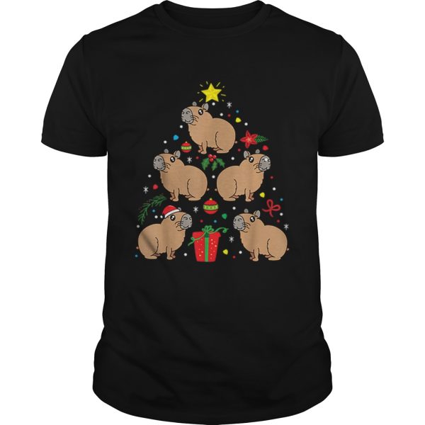 Capybara Christmas Ornament Tree shirt