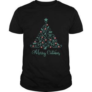 Cat Lover Christmas Gifts Merry Catmas Cats Christmas Tree shirt