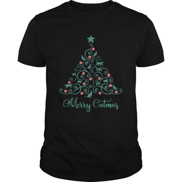 Cat Lover Christmas Gifts Merry Catmas Cats Christmas Tree shirt