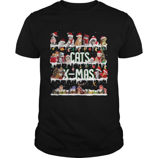 Cat Xmas tee shirt