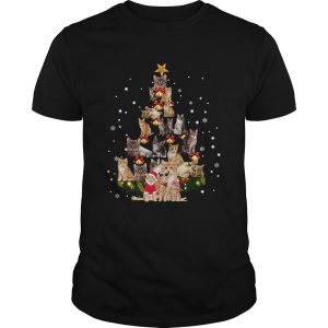 Christmas Cat Tree Funny Cat Lover Gift TShirt