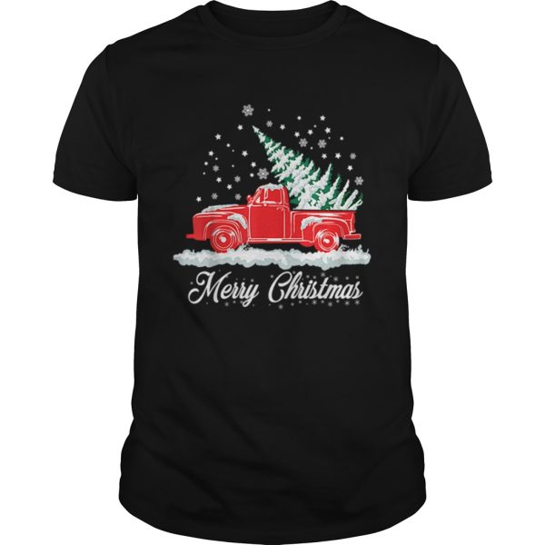 Christmas Classic Old Red Truck Classic XMAS Tree shirt