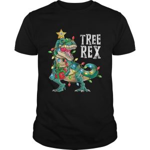 Christmas Shirts for Boys Kids Dinosaur Tree Rex Pajamas Men TShirt