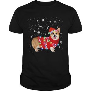 Corgi lovely christmas light Crewneck shirt