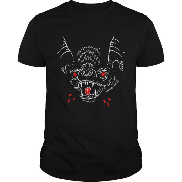 Creepy Spooky Halloween Vampire Bat Blood shirt