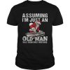 DJ Santa assuming Im just an old man was your first mistake shirt