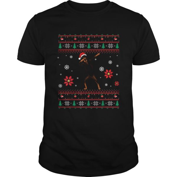 Dabbing Doberman Christmas shirt