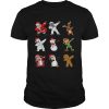 Dabbing Santa Claus And Friends Christmas shirt