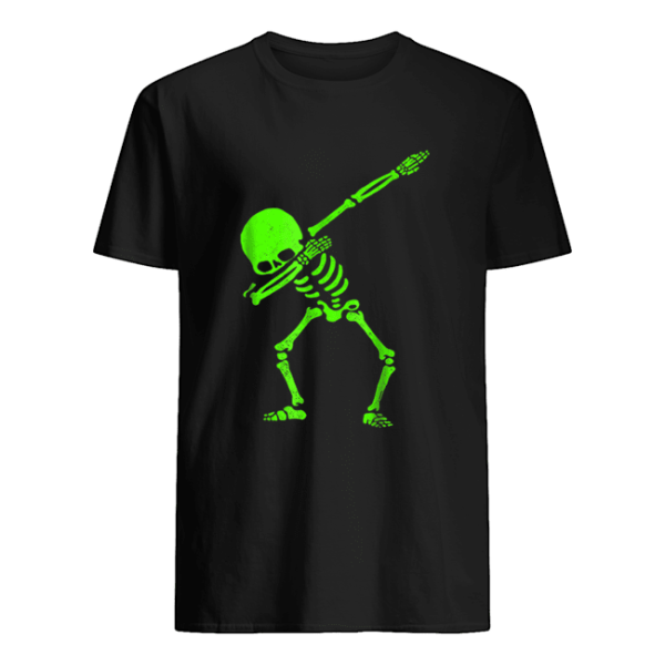 Dabbing Skeleton Halloween GLOW Skeleton Dab shirt