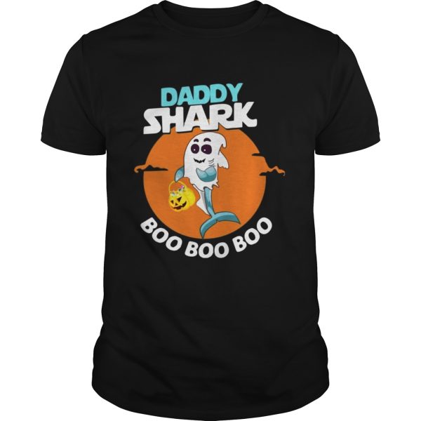 Daddy shark ghost boo boo boo Halloween shirt
