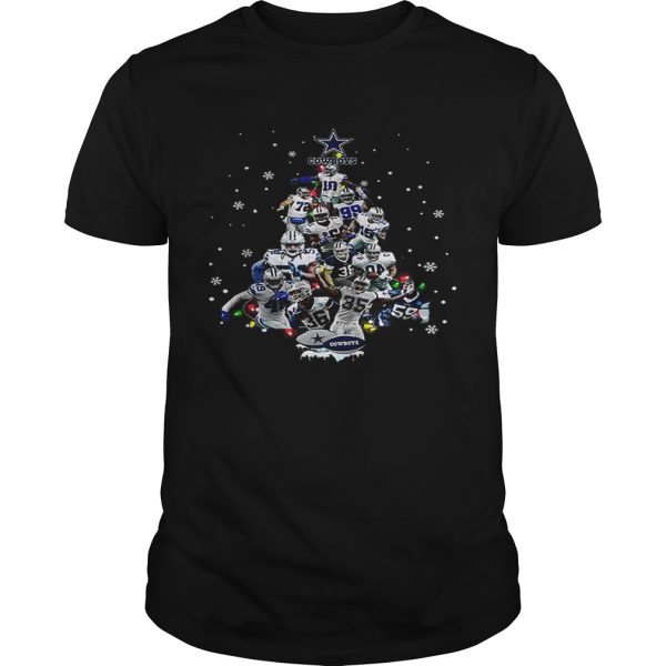 Dallas Cowboys all player Christmas Tree shirt