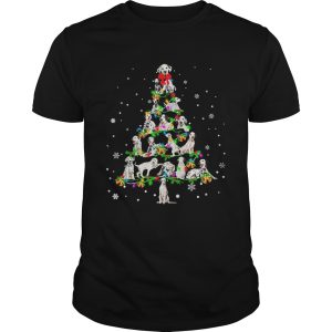 Dalmatian Light Christmas tree shirt