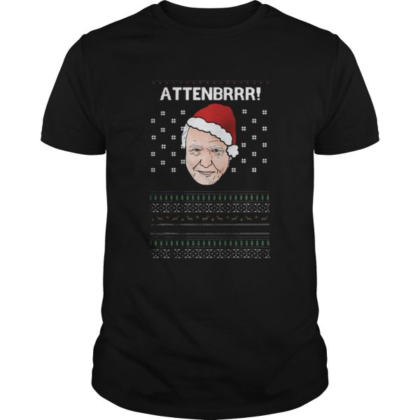 David Attenborough Attenbrrr ugly christmas shirt