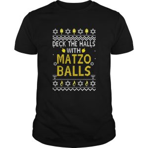 Deck the halls with matzo balls Christmas 2020 shirt