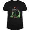 Dinosaur Santa Christmas Tree shirt
