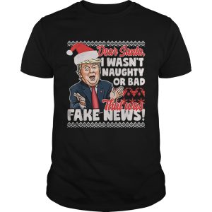 Donald Trump Fake News Ugly Christmas shirt